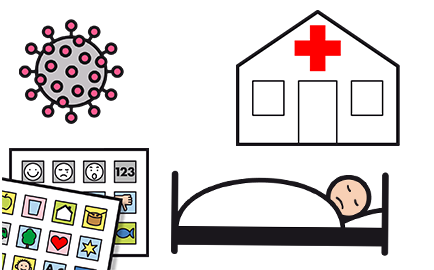 Bild mit Metacom-Symbolen zum Projekt "UK im Krankenhaus"